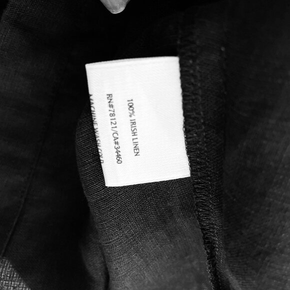 EILEEN FISHER Women's L 100% Irish Linen Wide-Leg High-Rise Cropped Pants - Picture 16 of 16